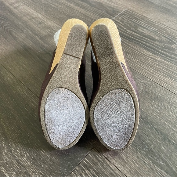 Steve Madden Chiffon Brown Knot Wedges - Picture 6 of 7